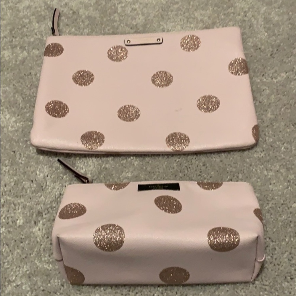 Kate spade matching makeup bag set